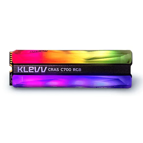 SSD Klevv CRAS C700 RGB 480GB M2 NVME Gen3x4 – K480GM2SP0-C7R (Read/Write: 1,500/1,300 MB/s, 3D 72-Layer NAND)